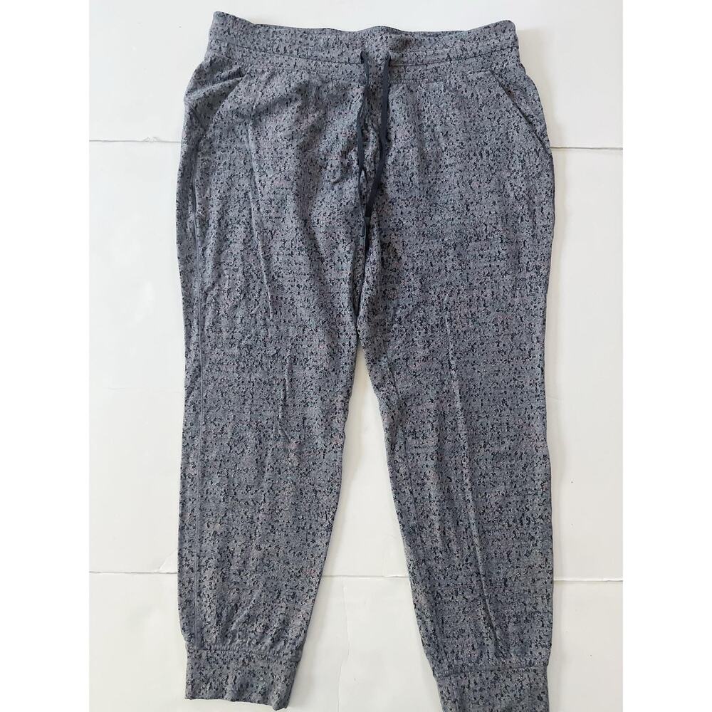 Lululemon Ready To Rulu Jogger Pants Women 14 Gray Flecked High Waist Athletic